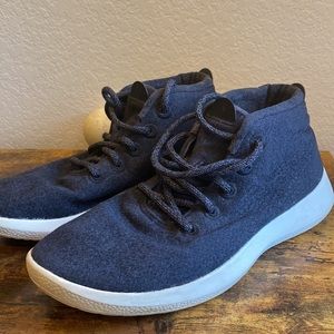Allbirds comfy dark gray M9 tennis shoe ankle high